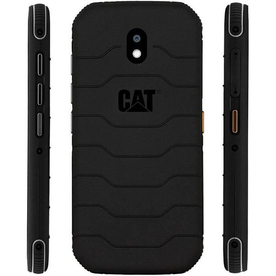 Téléphone S42 CAT, couleur noire, mémoire interne de 32 Go (extensible à 128 Go), 3 Go de RAM, écran HD+ de 5,5", écran HD+,