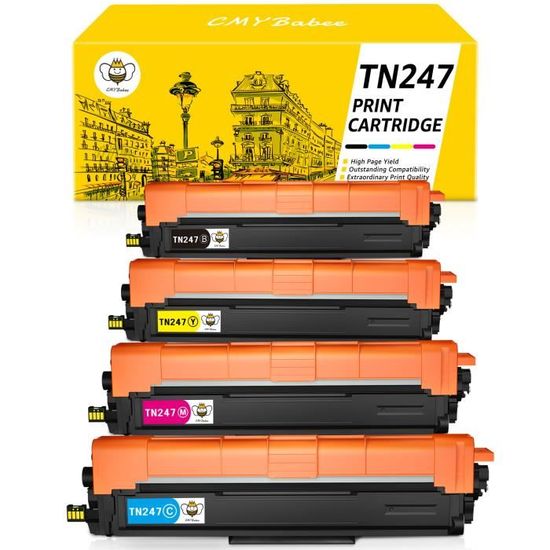 Cool Toner Compatible TN247 TN-247 TN-243 TN243 Cartouches de Toner pour  Brother DCP-L3550CDW MFC-L3750CDW MFC-L3770CDW HL-L3210C