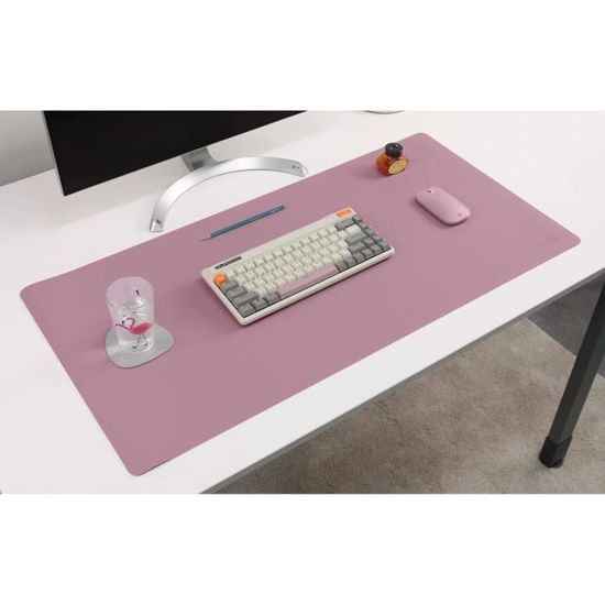 Sous-main En Cuir Double Face Buvard Pour Ordinateur Portable Tapis De