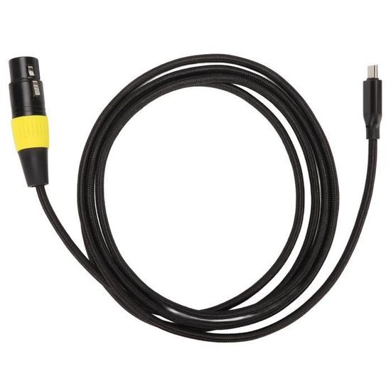 Câble XLR vers USB C, adaptateur de connecteur de cordon femelle XLR à mâle  USB C pour PC téléphone tablette - Cdiscount Informatique