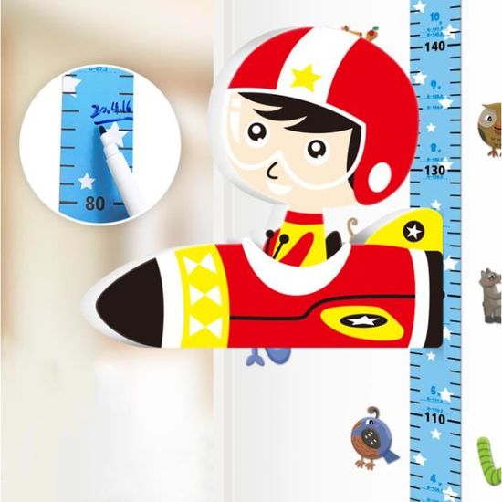 Toise Murale Enfant Animaux De La Forêt - Autocollant De Croissance 50 à 150 Cm - Sticker Mural PVC Pour Chambre