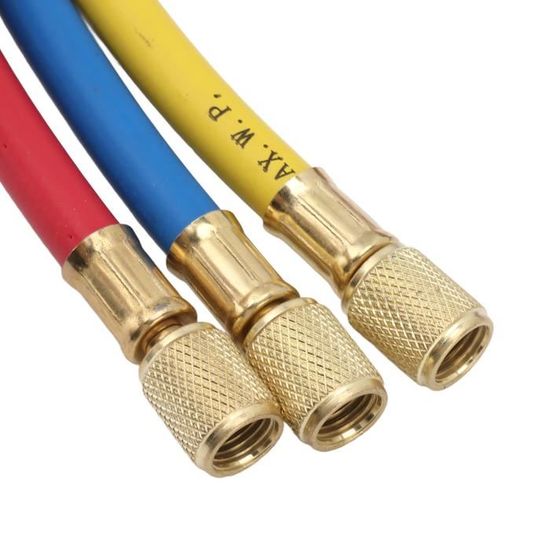 Sucute R1234yf Set De Raccords Rapides Haute/Basse Pression Pour Climatisation Auto - Rouge/Bleu