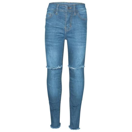 A2Z 4 Kids Veste En Jean Garçon Noir Déchiré Tendance – Look Streetwear Délavé, Tailles 3-13 Ans