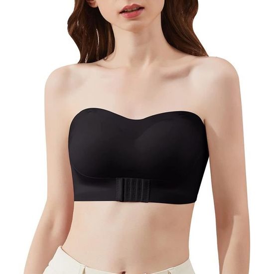 Bretelles De Soutien-gorge Réglables Décoratives Avec Strass - Motif LOVE Rose Sur Transparent - Taille Unique