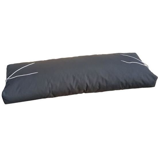 Coussins Palette Jardin Natalia Spzoo – Set Assise + Dossier Anthracite 120x80 + 120x40 Acrylique-Dralon
