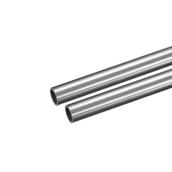 iMeistek Lot de 3 tubes ronds en acier inoxydable 304, 5 mm de diamètre extérieur x 0,5 mm d'épaisseur, 250 mm de long, tuyau droit industriel