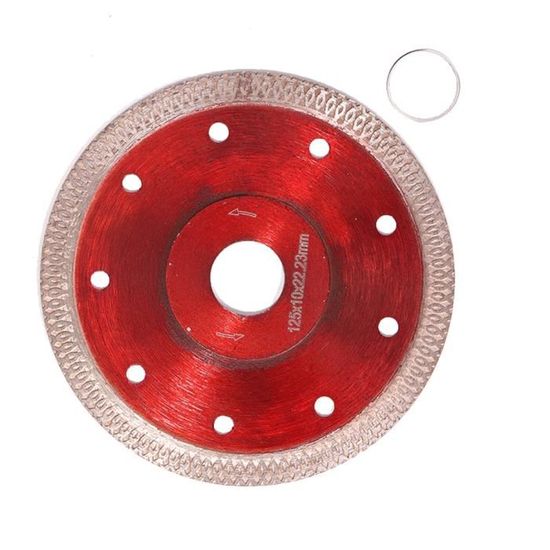 Lot de 5 lames de scie circulaire diamant 133 x 20 x 4,5 mm, disque de coupe diamant en alliage d'acier + lame de scie diamant pour béton, céramique, granit pour divers