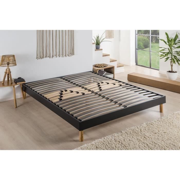 Sommier KIT 160x200 cm - 20 lattes - Réglable - DEKO DREAM Somkit