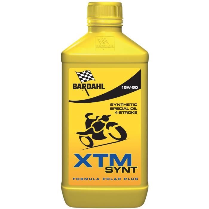 BARDAHL Huile moteur pour moto 4 Tps XTM SYNTH 15W50 - 1 L