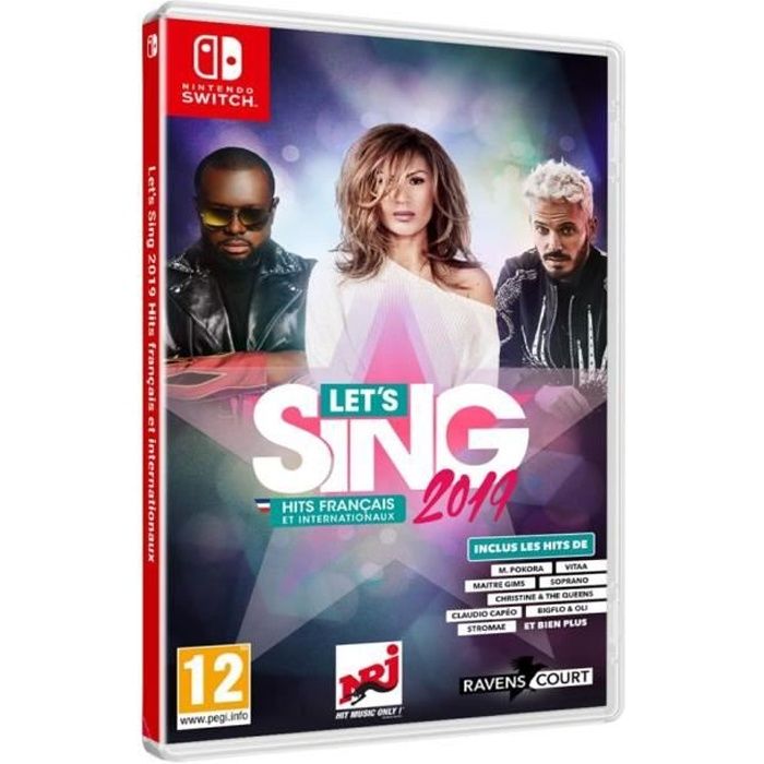 Jeu musical - Let's Sing 2019 - Hits français et internationaux - Nintendo  Switch - Voxler