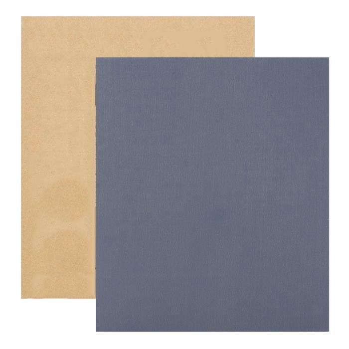 BOYOU 100Pcs Feuille Abrasive De Ponçage Papier De Verre Étanche Accessoire De Travail Du Bois Brun Grit P1200 Pour Usage Sec Et