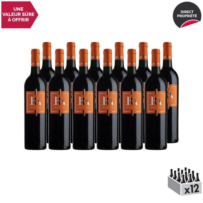 Côtes du Roussillon Villages Caramany Rouge 2017 - Lot de 12x75cl - Bruno Andreu - Vin AOC Rouge du Languedoc - Roussillon -