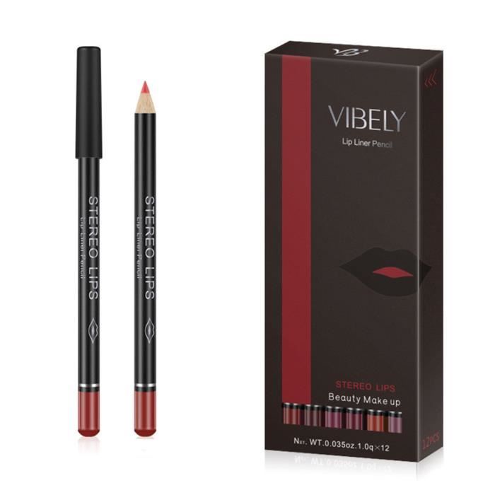 12 couleurs Un ensemble de imperméabilisé Matte Lipstick Pen Matte Beauty Maquillage Pen Rouge à lèvres 3537