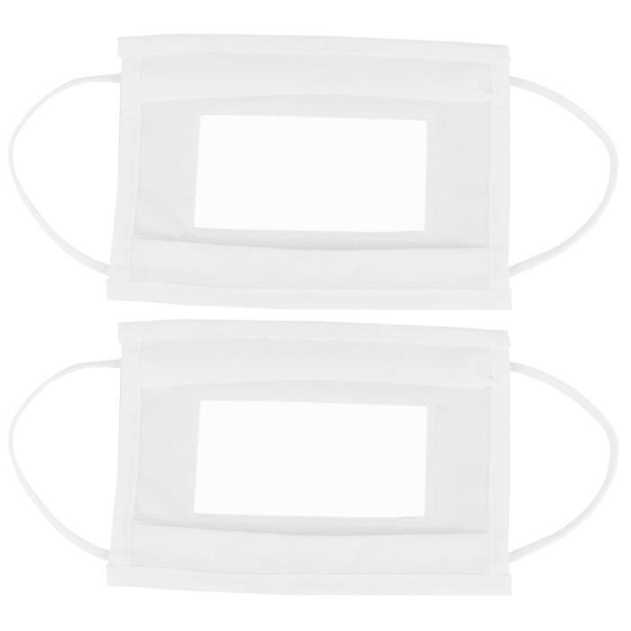 Masque facial 1pc avec fenêtre transparente pour hommes les femmes sourdes LUNETTES DE CUISINE - ANTI-PLEURS