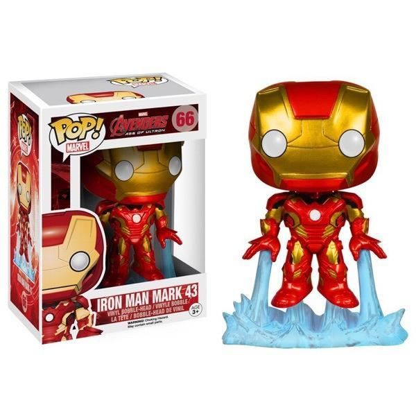 Funko pop Avengers 4 Iron Man Spiderman Captain America Black Panther figure jouet-Iron Man 66 #
