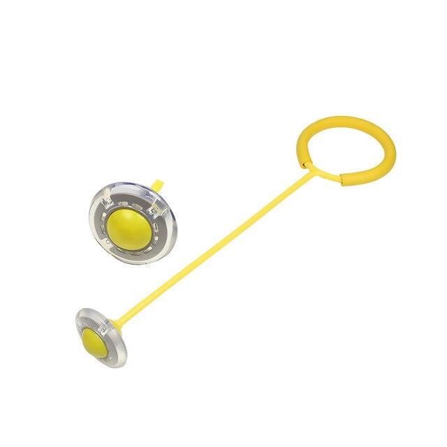 Enfants brillant balles rebondissantes un pied clignotant corde à sauter balle coloré - Modèle: as pictures as shows - HSJSTSA00118