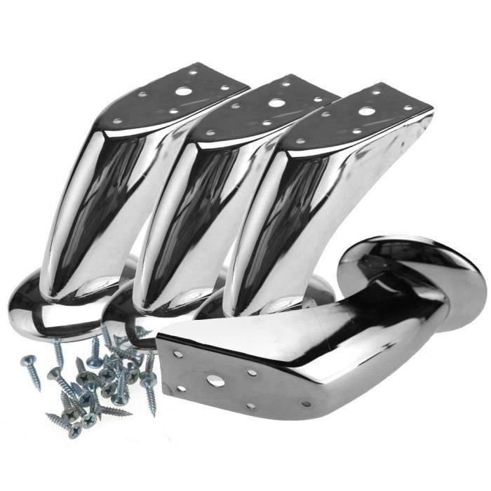 4 pieces Sheubles chaise Cabinet Lits Canape Jambes de 120 Shm Chrome jambes de plinthes de canape Sh13333