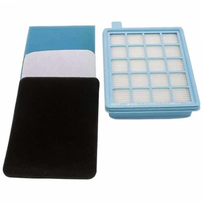 Ensemble de Filtres pour Aspirateurs Actifs et Compacts Philips Powerpro (Comparable au Fc8058-01)