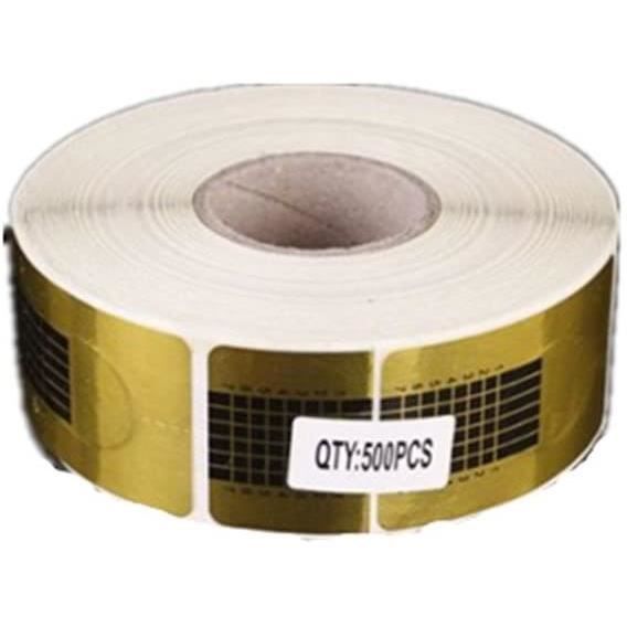 500 pièces chablons papier construction faux ongles gel uv ou resine