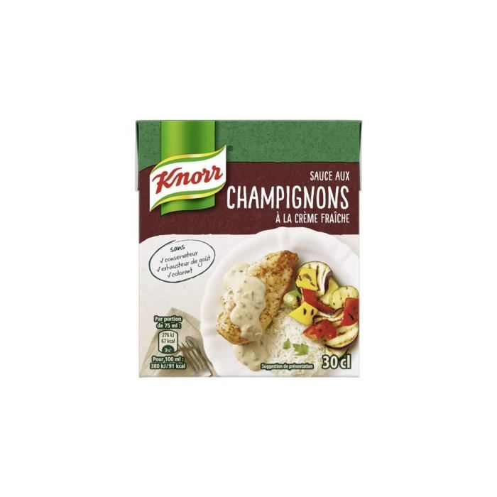 Sauce aux champignons à la crème fraîche Knorr - 300ml