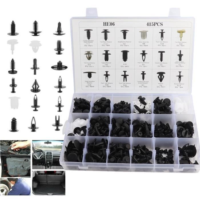 Voiture Auto Rivet Pare-chocs Porte Panneau Agrafe Retainer Attache Clips Garniture 18 Tailles -CYA