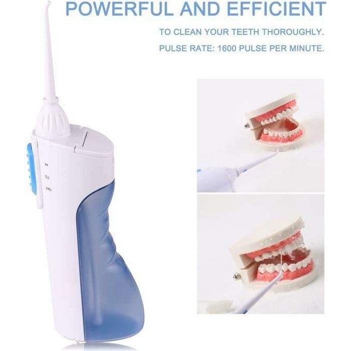 Cordless jet d'eau dentaire à ultrasons Irrigator hydropulseur Oral dents laver la machine utilisation de Voyage à dents propres