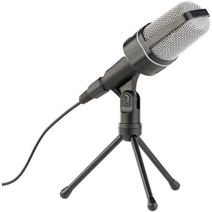 Microphone studio professionnel à condensateur avec trépied