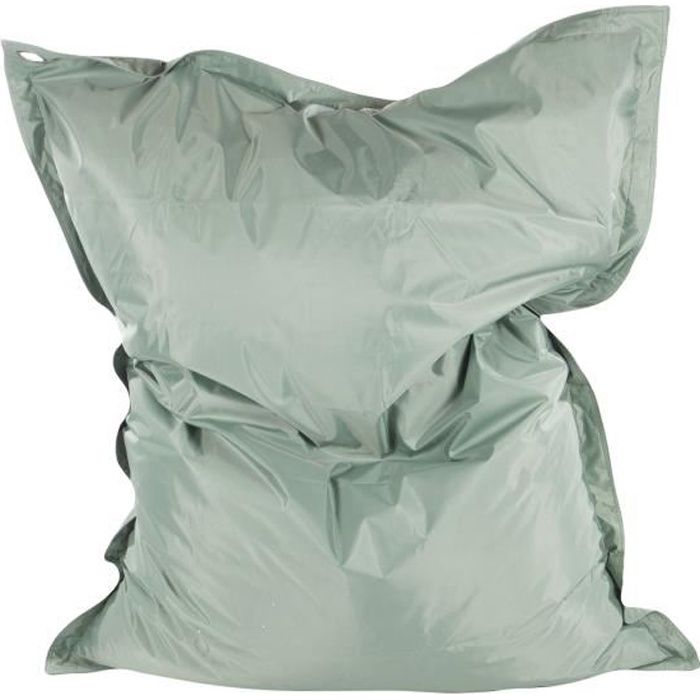 Pouf géant imperméable - Java - Toile 100% polyester - Vert sauve - 110 x 130 cm - COTTON WOOD