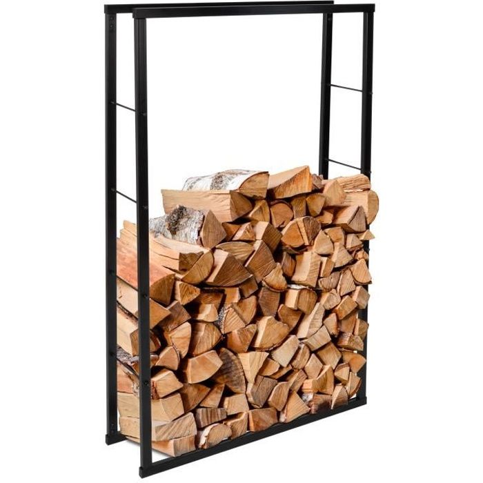 ib style®Range-bûches - Support robuste pour bois de chauffage - 4 tailles différentes - 80x150cm