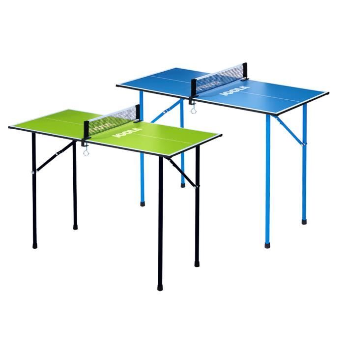 JOOLA Table tennis de table Mini d'intérieur pour loisir avec filet de tennis de table - Vert 90 x 45 x 76 cm 7 kg