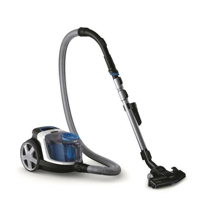 PHILIPS FC9332/09 Aspirateur traîneau sans sac PowerPro Compact - 750W - 79 dB - Blanc