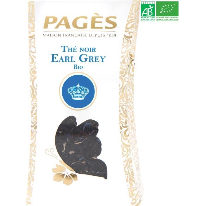 PAGES Thé Noir Earl Grey - Vrac - Bio