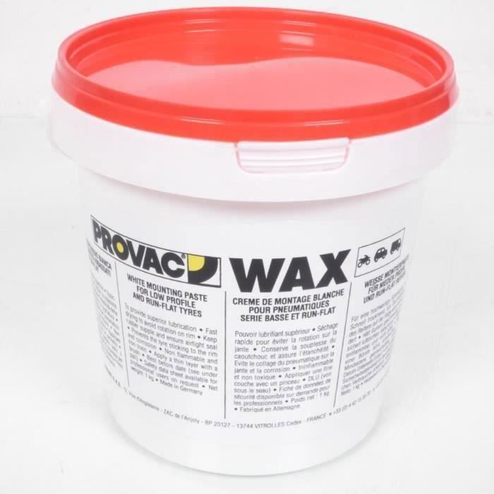 Pot de 1Kg de graisse a pneus blanche Provac 38033 pour auto moto scooter cyclo