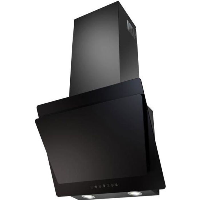 SOGELUX HCLE60NF Hotte Inclinée 60 cm Verre Noir