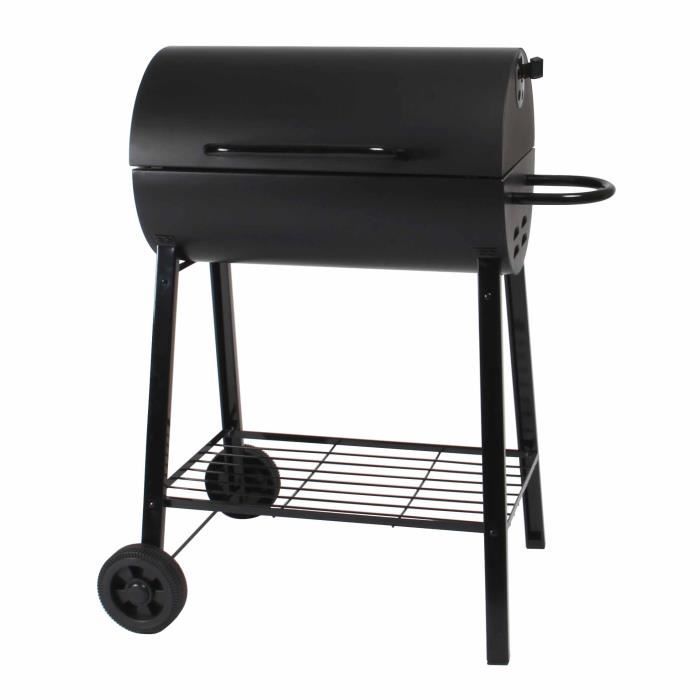 SOMAGIC Barbecue à charbon de bois Dakota - Acier chromé - 52,5 x 32,5 cm