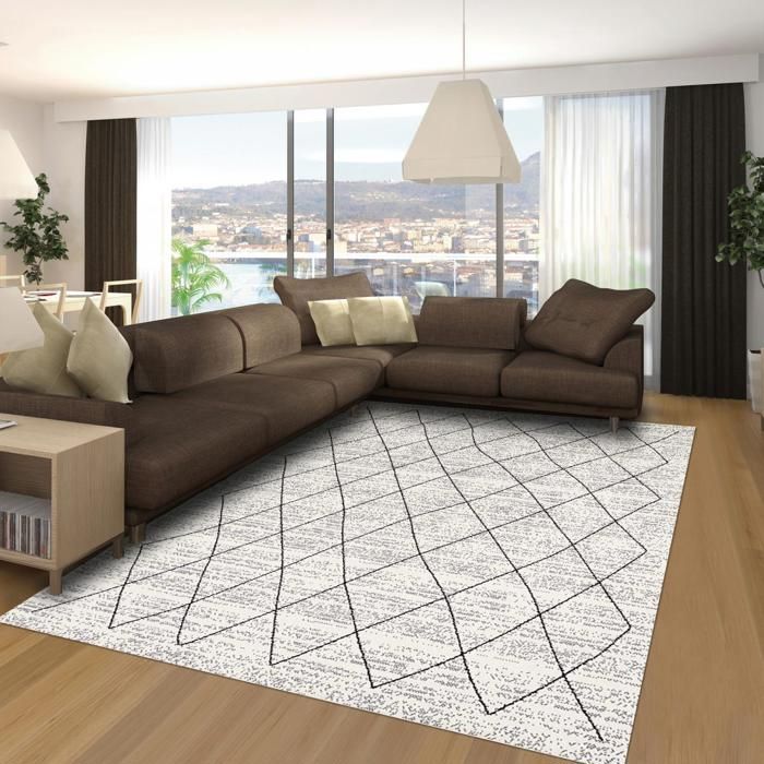 Tapis tendance inspiration scandinave AF SCANDILO 120 x 170 cm Creme