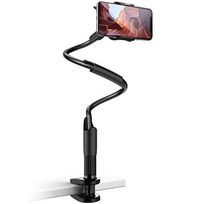 BTH14668-Support de téléphone lit col de cygne support bras Flexible 360 support de fixation support de pince support pour télé