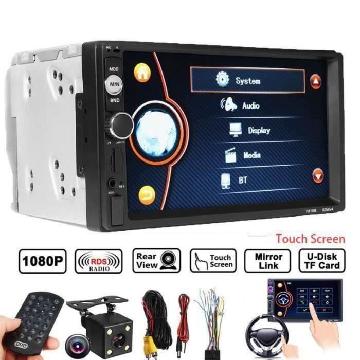 GM30863-Autoradio bluetooth 2DIN 7'' Voiture MP5 FM Tactile Caméra Arrière USB TF RC SA69420