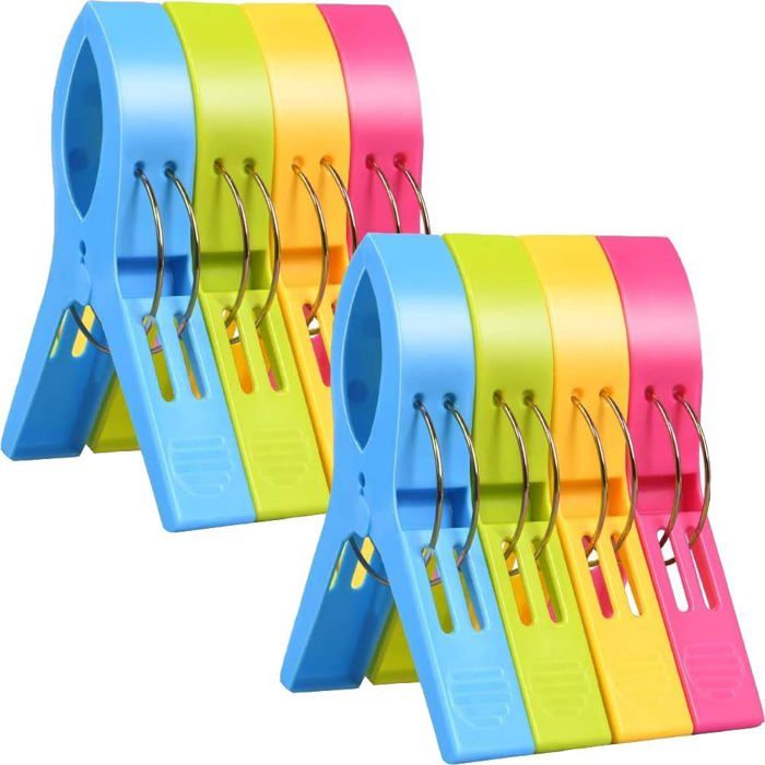 100 Pièces Clips à Bavoir Dentaire - Pinces à Serviette Avec Bobine Flexible - Plastique - Neuf