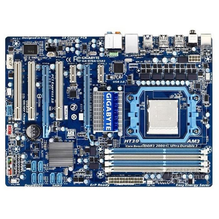 Carte mère GIGABYTE GA-870A-USB3 AMD 870 Socket AM3+/AM3 4xDDR3 SDRAM 16GB ATX - Gigabyte