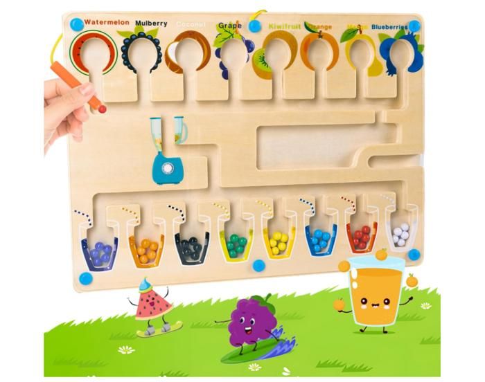 Carehabi Jouets Montessori, Jeu de Labyrinthe Magnétique à Partir de 3