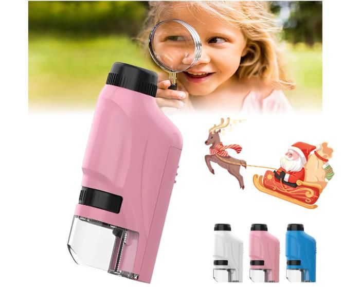 Meilleur 6 Ans Microscopes 4K Pour Enfants, Mini Microscope De Poche Portable 1000x Jouets Scientifiques Educatifs A Offrir Aux Enfants De 4 A 6 Ans Et De 8 A 12 Ans Etudiants