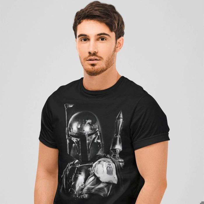 T-shirt Star Wars - Boba Fett Silver Millar
