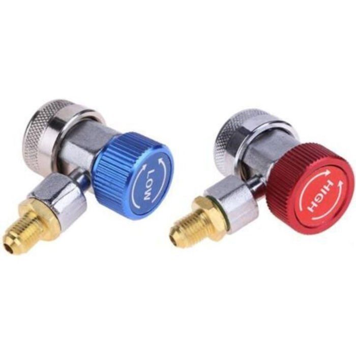 Connecteurs rapides pour climatisation de voiture 2 pièces systèmes de climatisation R134A haute pression et basse pression