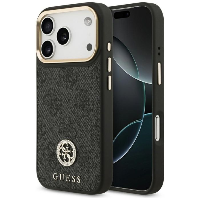 Étui Guess 4G Strass Logo MagSafe pour iPhone 17 Pro Neuf - vue 4
