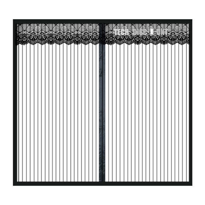 Moustiquaire de porte 80x200cm fermeture magnétique rideau anti moustiques - Aueq - insectes pour intérieur extérieur maison jardi Moustiquaire de porte 80x200cm fermeture magnétique rideau anti moustiques - Aueq - insectes pour intérieur extérieur maison jardi