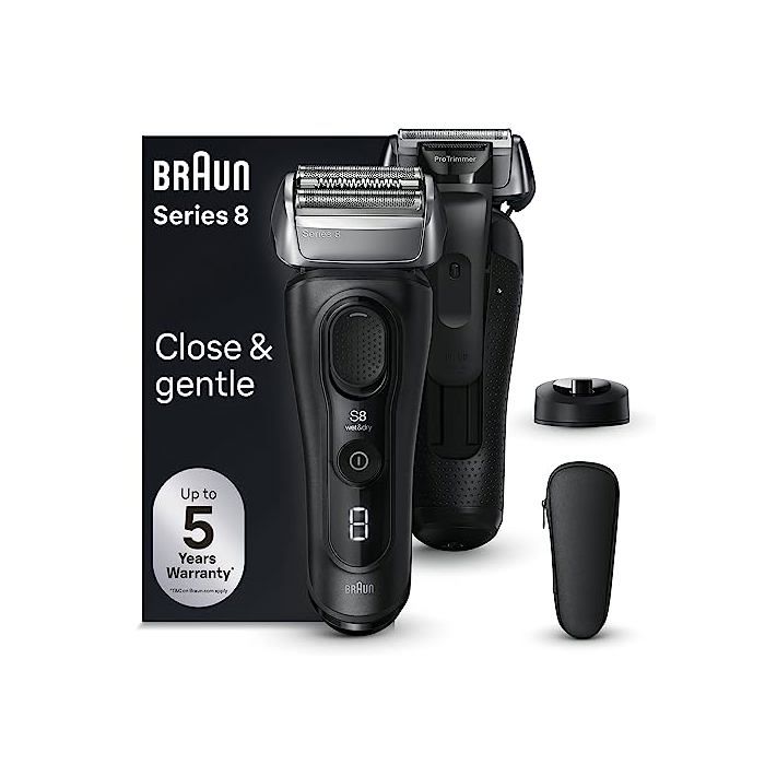 Rasoir électrique BRAUN Série 8 4 éléments de rasage Tondeuse de précision Étanche 60 min