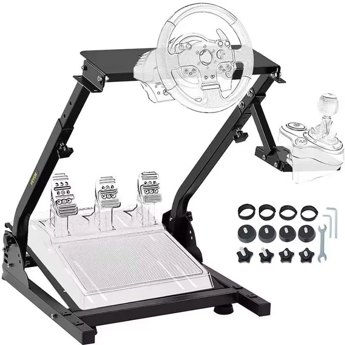 Support pour volant de simulation de course entièrement réglable compatible