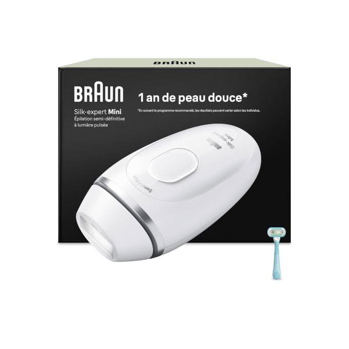 Épilateur à lumière pulsée BRAUN Silk·expert Mini Capteur de teint Tout le corps