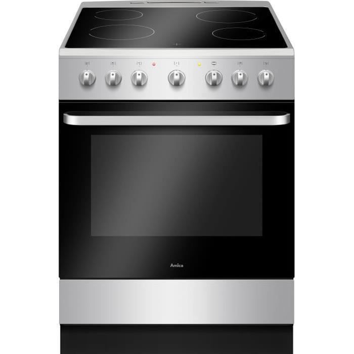 AMICA ACV6003S Cuisiniere Vitroceramique 60X60 Cm